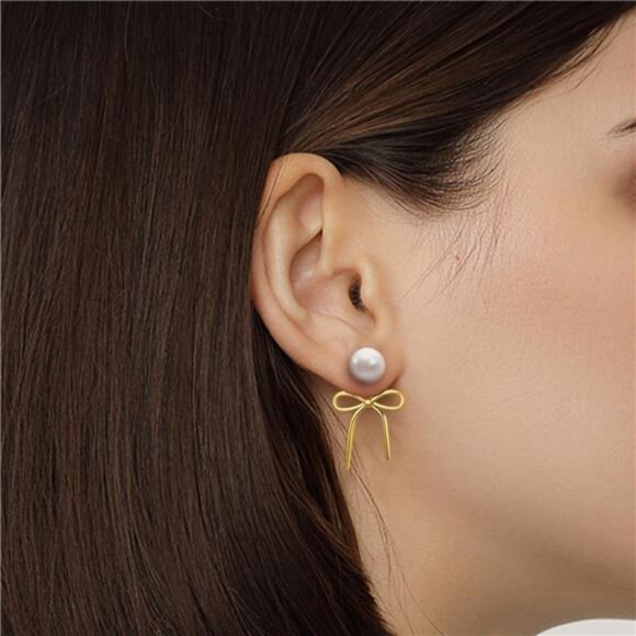 Pearl Dangle Earrings for Women | Elegant Drop Designs - Picture 5 of 5